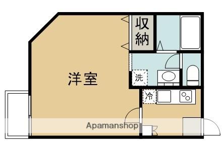 グランデ的場(1K/2階)の間取り写真