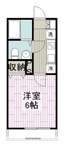 パル川越(1K/1階)の間取り写真