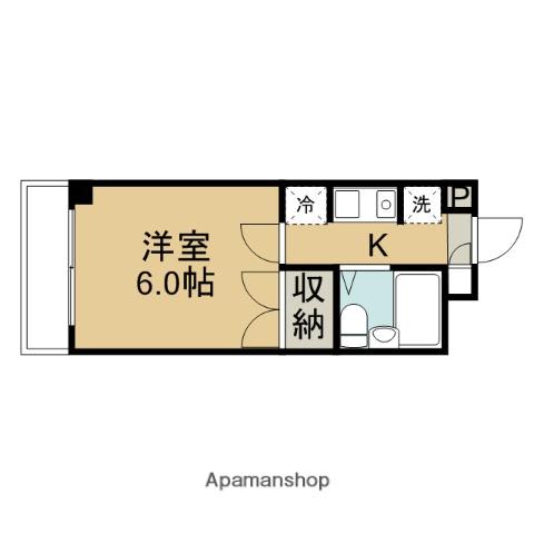 シティパル小堤(1K/2階)の間取り写真