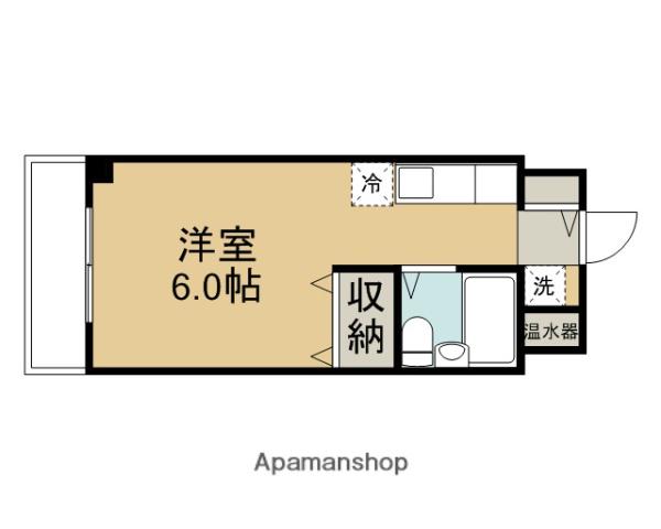 メゾン宮城(ワンルーム/4階)の間取り写真