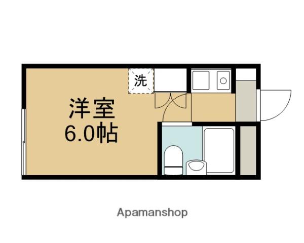 メゾン鶴ヶ島(ワンルーム/1階)の間取り写真