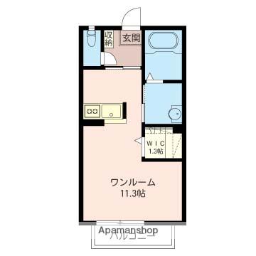 エスペランサ(ワンルーム/2階)の間取り写真