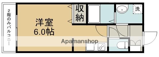 LE THE BLANC(1K/1階)の間取り写真