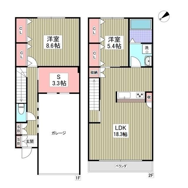 EL ALIVIO(2SLDK/1階)の間取り写真