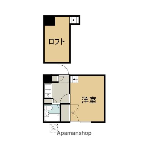 シティパレス東住脚折3(1K/1階)の間取り写真