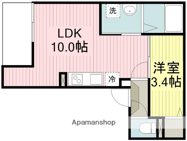 JACK MATOBA Ⅰ(1LDK/1階)の間取り写真