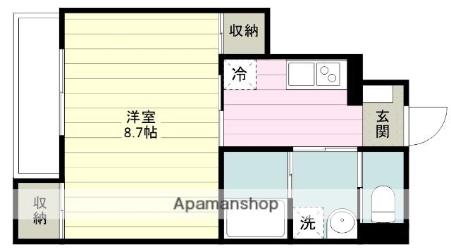 BRICKS 335(1K/2階)の間取り写真