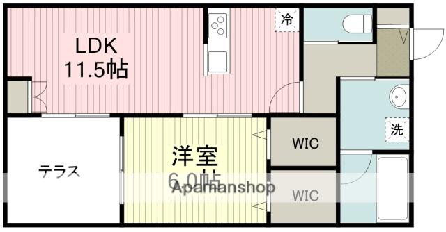 MARINE26(1LDK/2階)の間取り写真