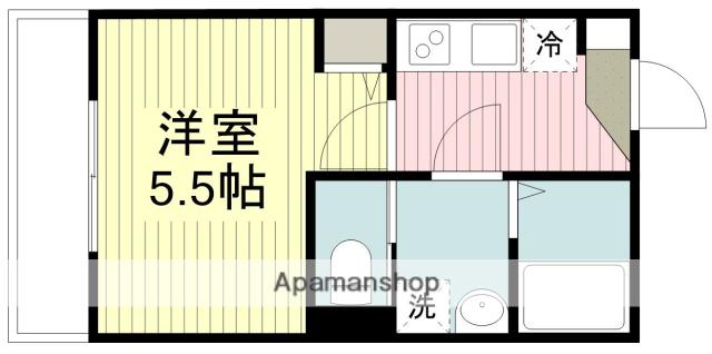 GRADUS坂戸Ⅲ(1K/3階)の間取り写真