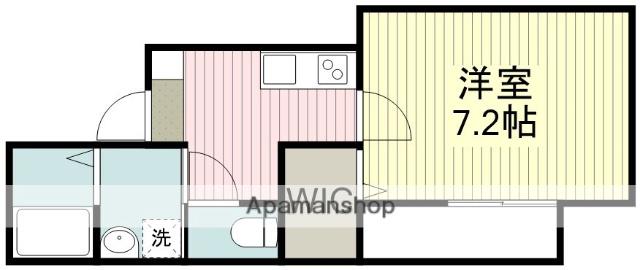 高坂メゾン(1K/1階)の間取り写真