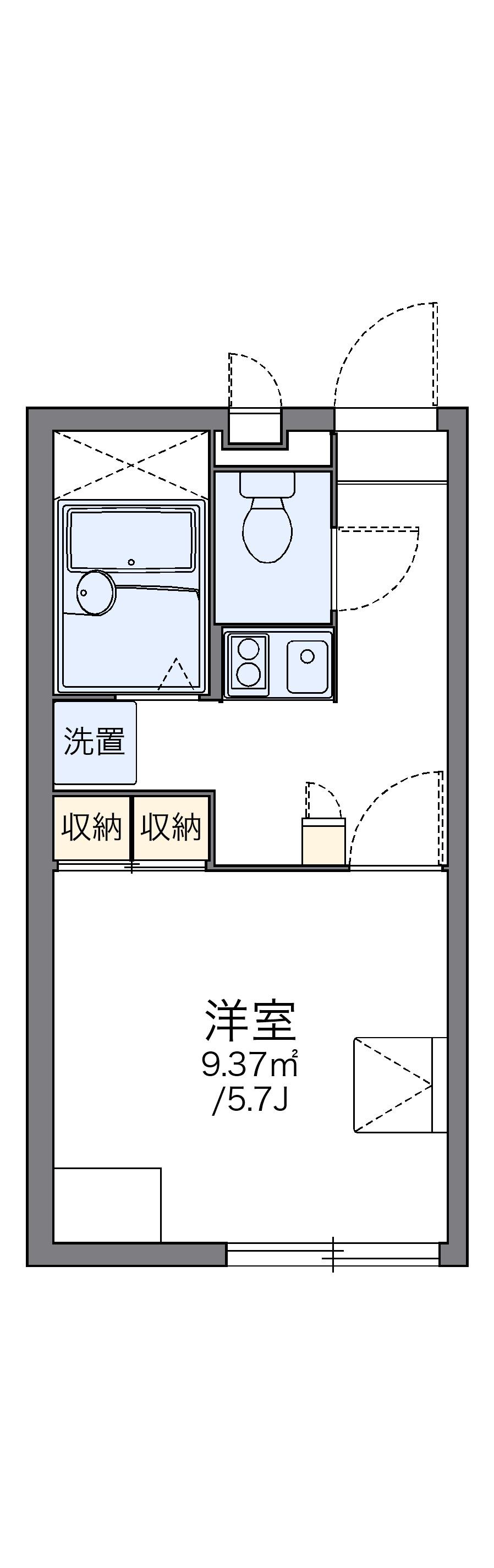 レオパレスコンプリートN 2階階 間取り