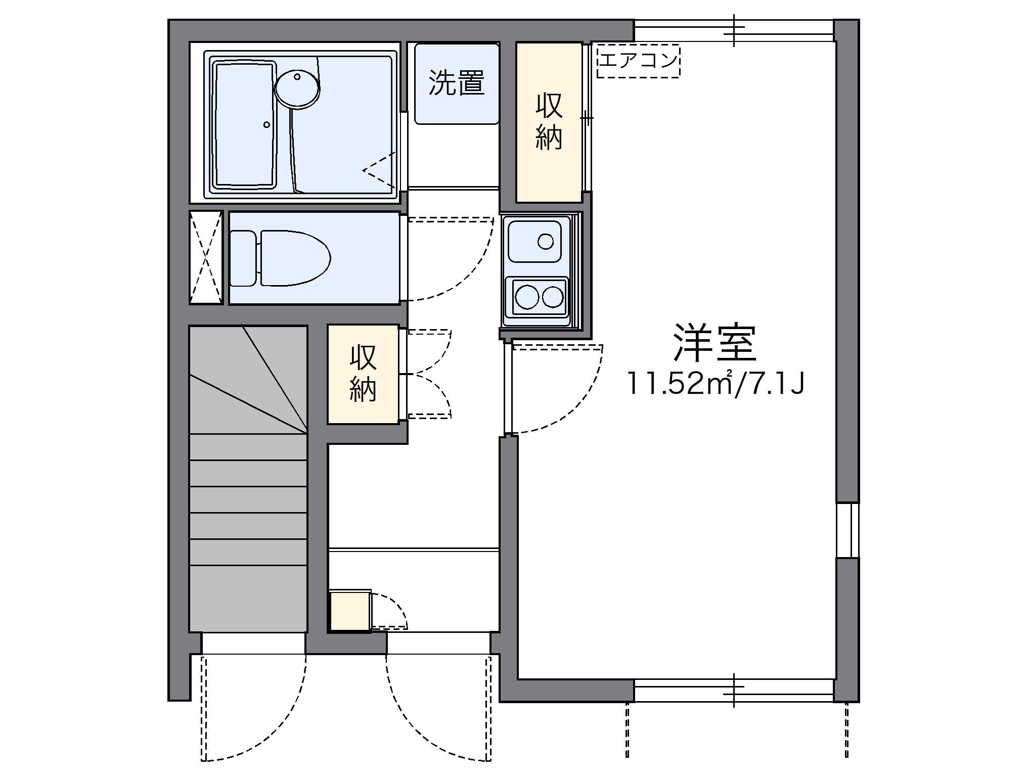 レオネクストサンクォーレねぎし 1階階 間取り