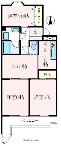 センチュリーマンション 2階階 間取り