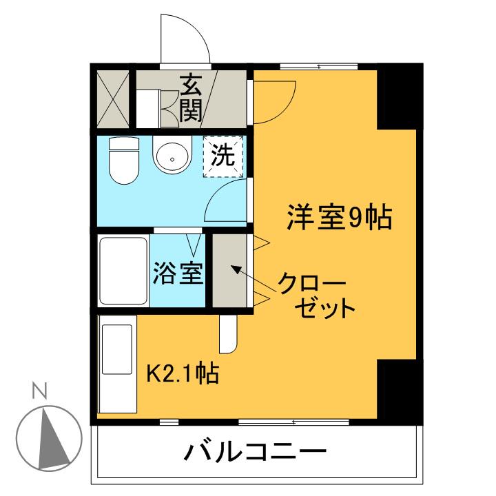 グリシーヌ響 3階階 間取り