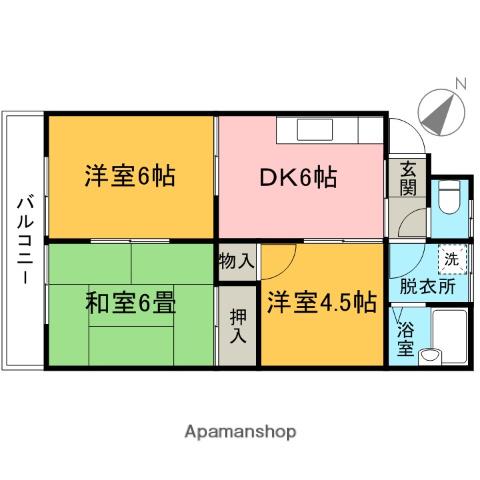 サンモールOZ 2階階 間取り