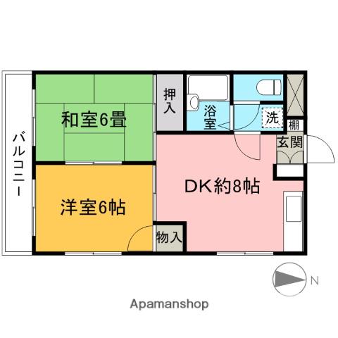 グランドハイツ 2階階 間取り