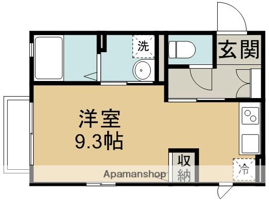 メゾンドタカⅡ(ワンルーム/1階)の間取り写真