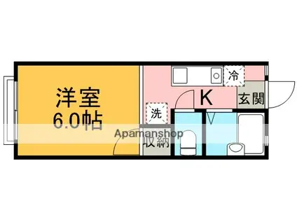 シルフィード菅原(ワンルーム/1階)の間取り写真