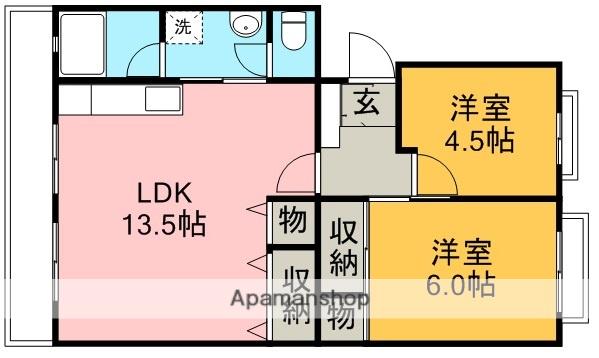 オークヒル 3階階 間取り