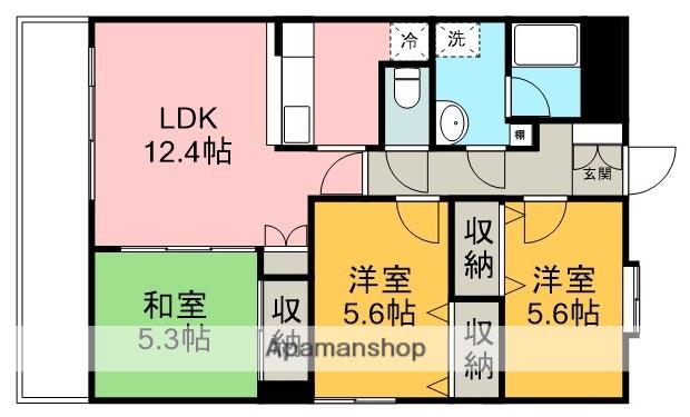ワンダープレイス 3階階 間取り
