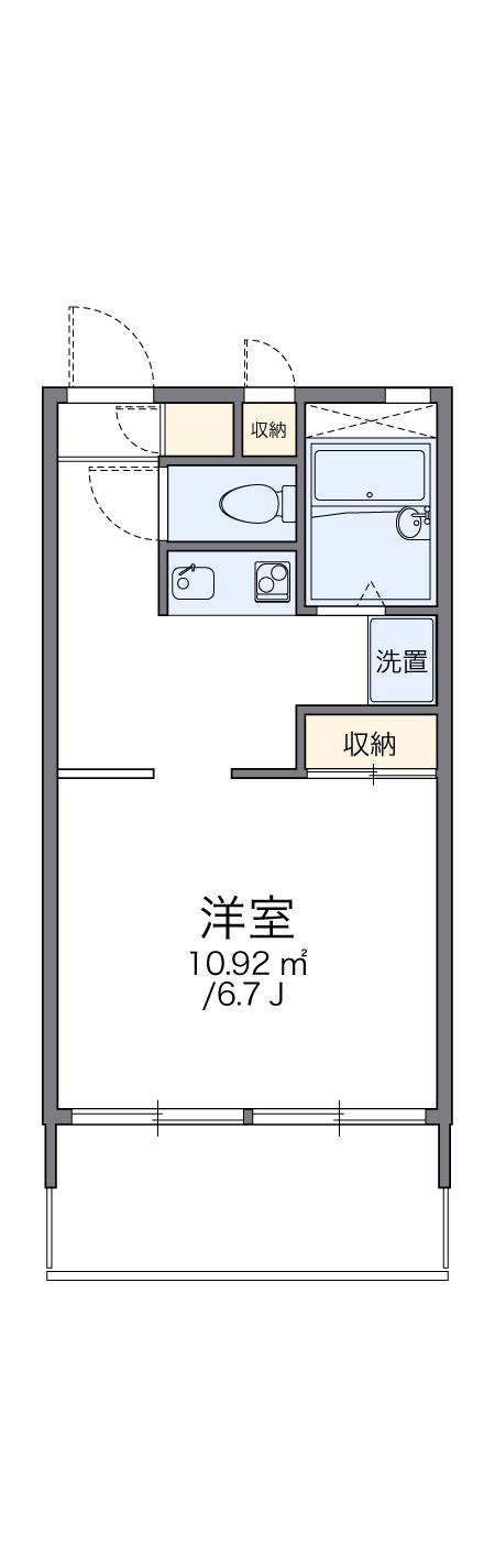 レオパレスシリウス戸田 3階階 間取り