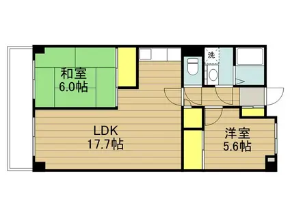 パークエイト戸田(2LDK/7階)の間取り写真