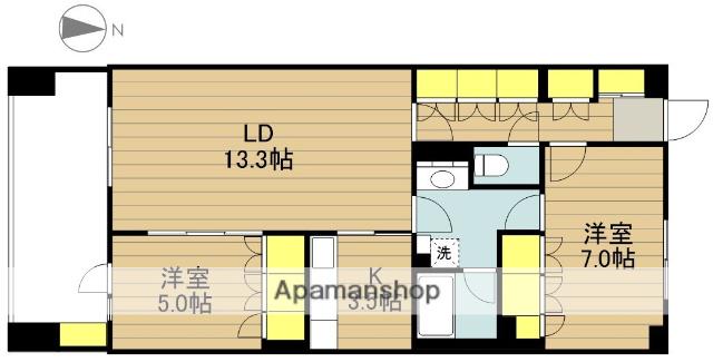 グリーンフォレスト戸田 9階階 間取り