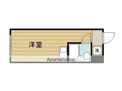 アスターハイム喜沢(ワンルーム/2階)の間取り写真
