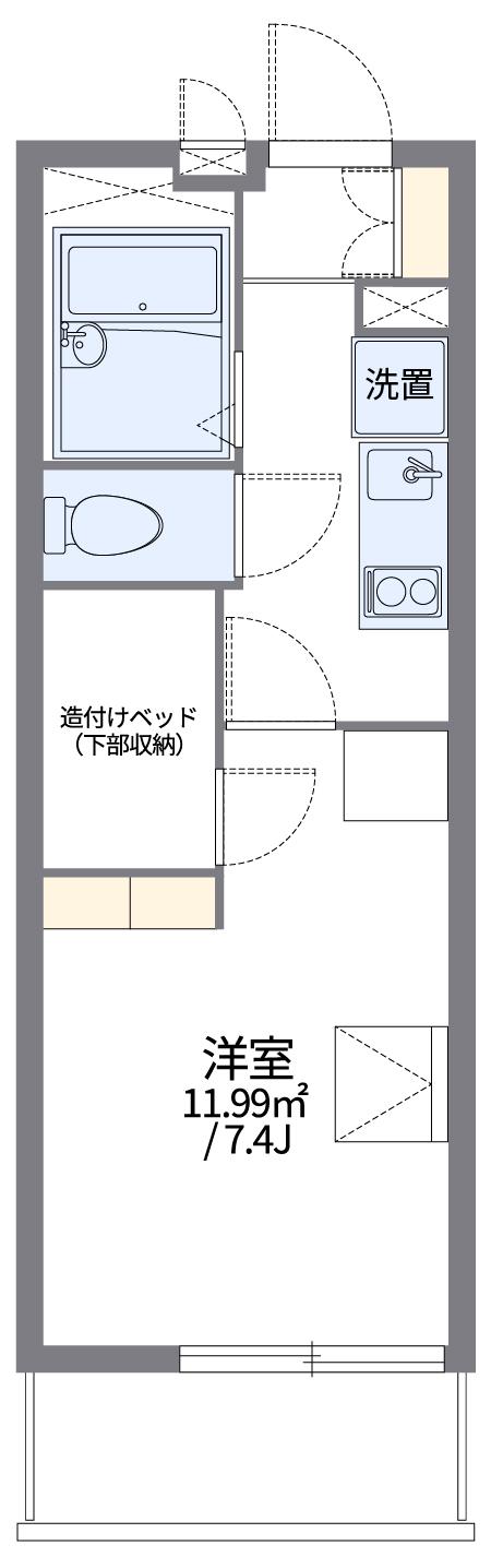 レオパレスアルファード 3階階 間取り
