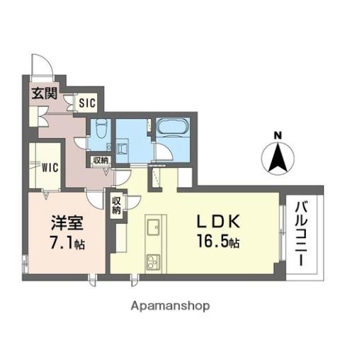 埼京線 北戸田駅 徒歩19分 3階建 新築(1LDK/1階)の間取り写真