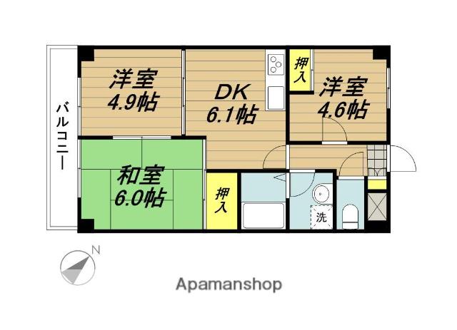 ハイクレスト喜沢南マンション 3階階 間取り