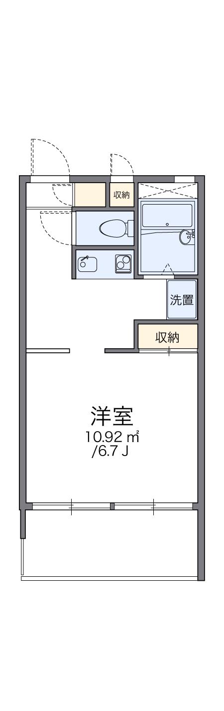 レオパレスシリウス戸田 3階階 間取り