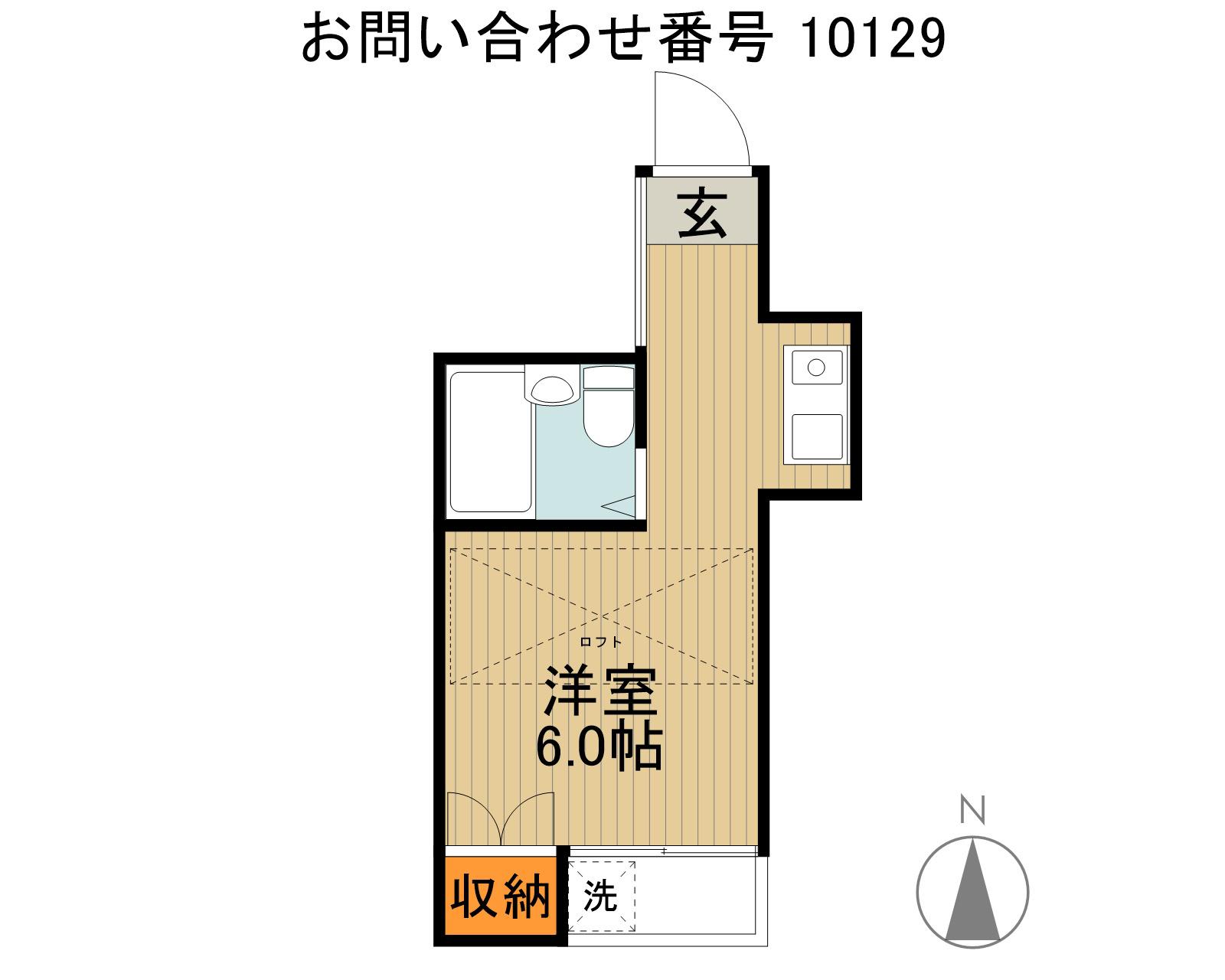 グレース・エム・ケイ(ワンルーム/2階)の間取り写真