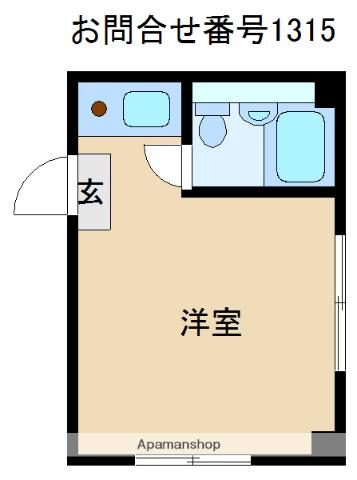 共栄ビル(ワンルーム/2階)の間取り写真