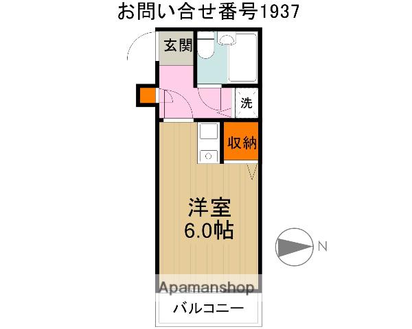 アーガスヒルズ51(ワンルーム/3階)の間取り写真