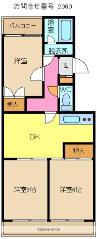 けやき台ハイツ(3DK/1階)の間取り写真