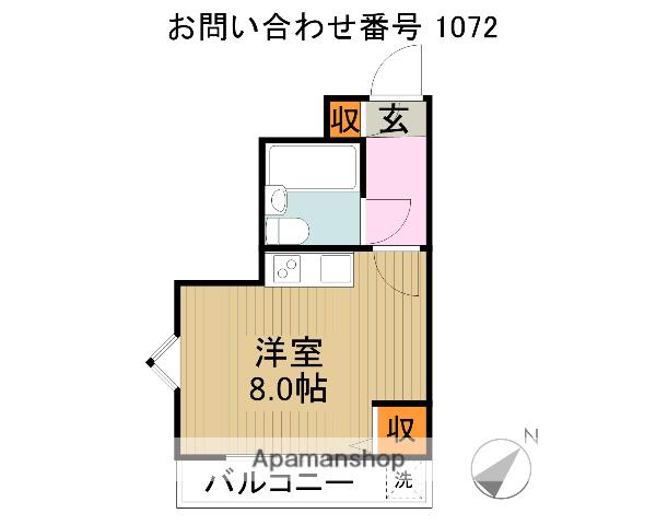 煉瓦館61(ワンルーム/1階)の間取り写真