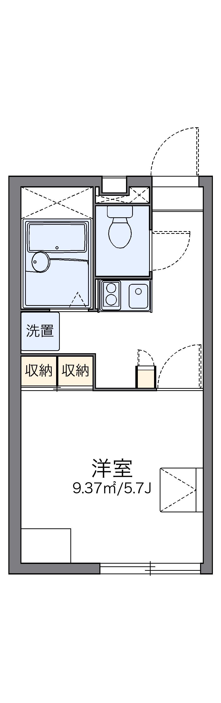 レオパレスカンタービレ 1階階 間取り