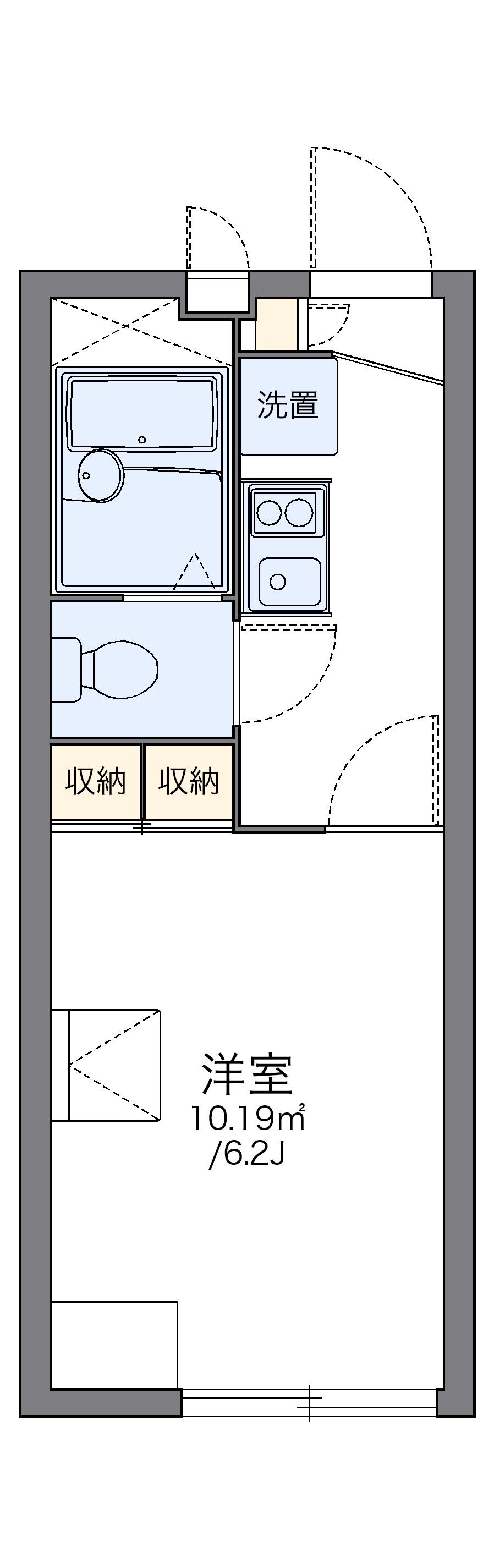 レオパレスカンタービレ 1階階 間取り