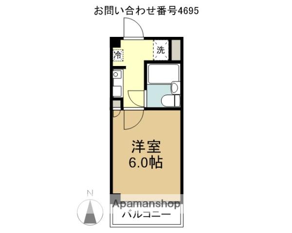 ことぶき壱番館(1K/3階)の間取り写真