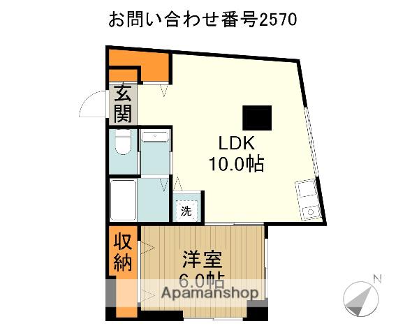 アモーレ所沢(1LDK/1階)の間取り写真