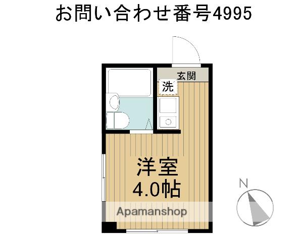 グリーンハイツ(ワンルーム/2階)の間取り写真