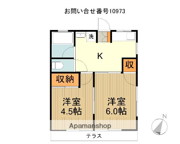 メゾン山岸II 1階階 間取り