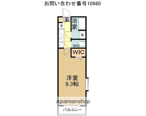 リベルタⅢ(1K/2階)の間取り写真