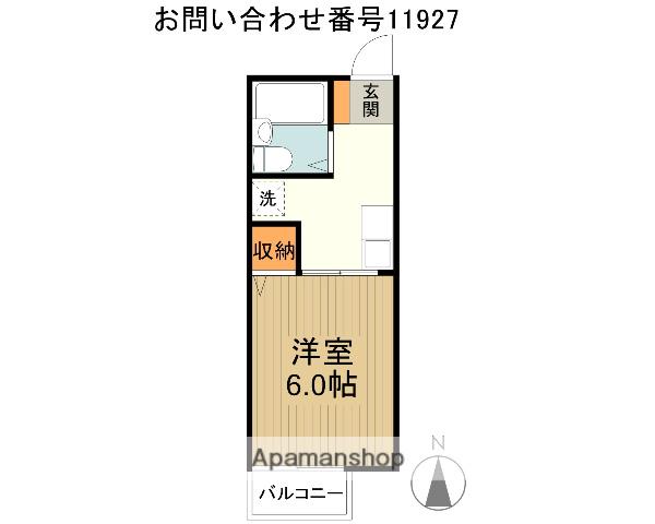 セルティア(1K/2階)の間取り写真