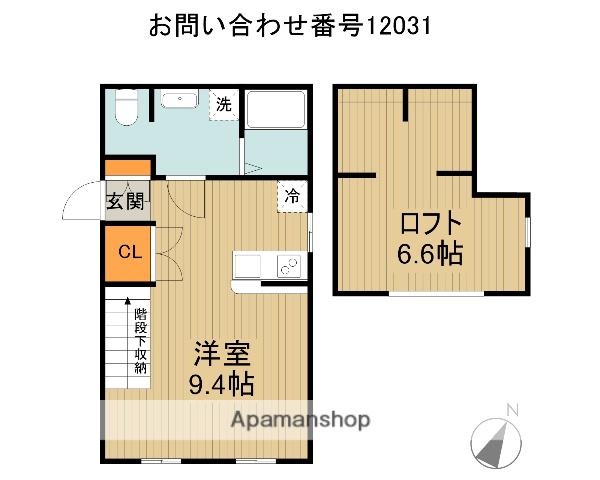 プリマ所沢元町(ワンルーム/1階)の間取り写真