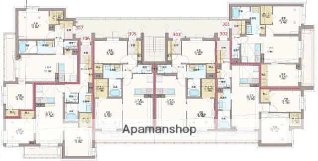ベルウッドレジデンス2号館(2LDK/3階)の間取り写真