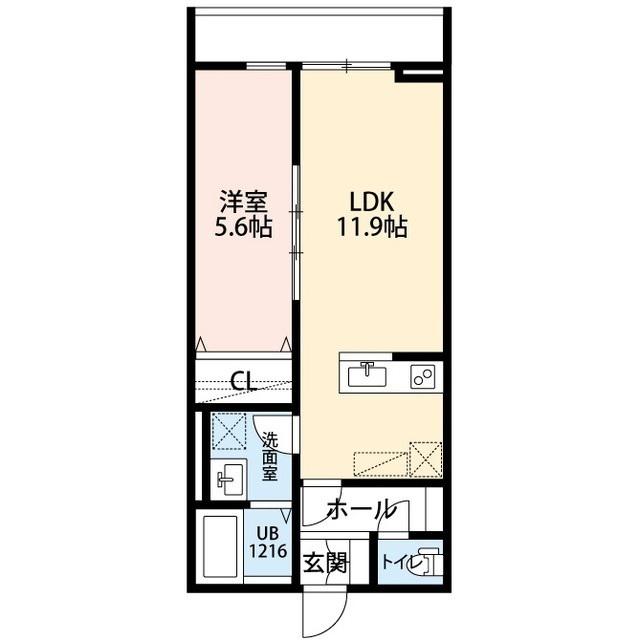 LA LIBELLULE 二本榎(1LDK/2階)の間取り写真