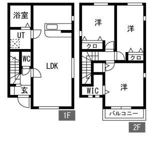 西武鉄道狭山線 下山口駅 徒歩17分 2階建 築1年(3LDK)の間取り写真