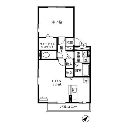 セジュールZEN壱番館(1LDK/3階)の間取り写真